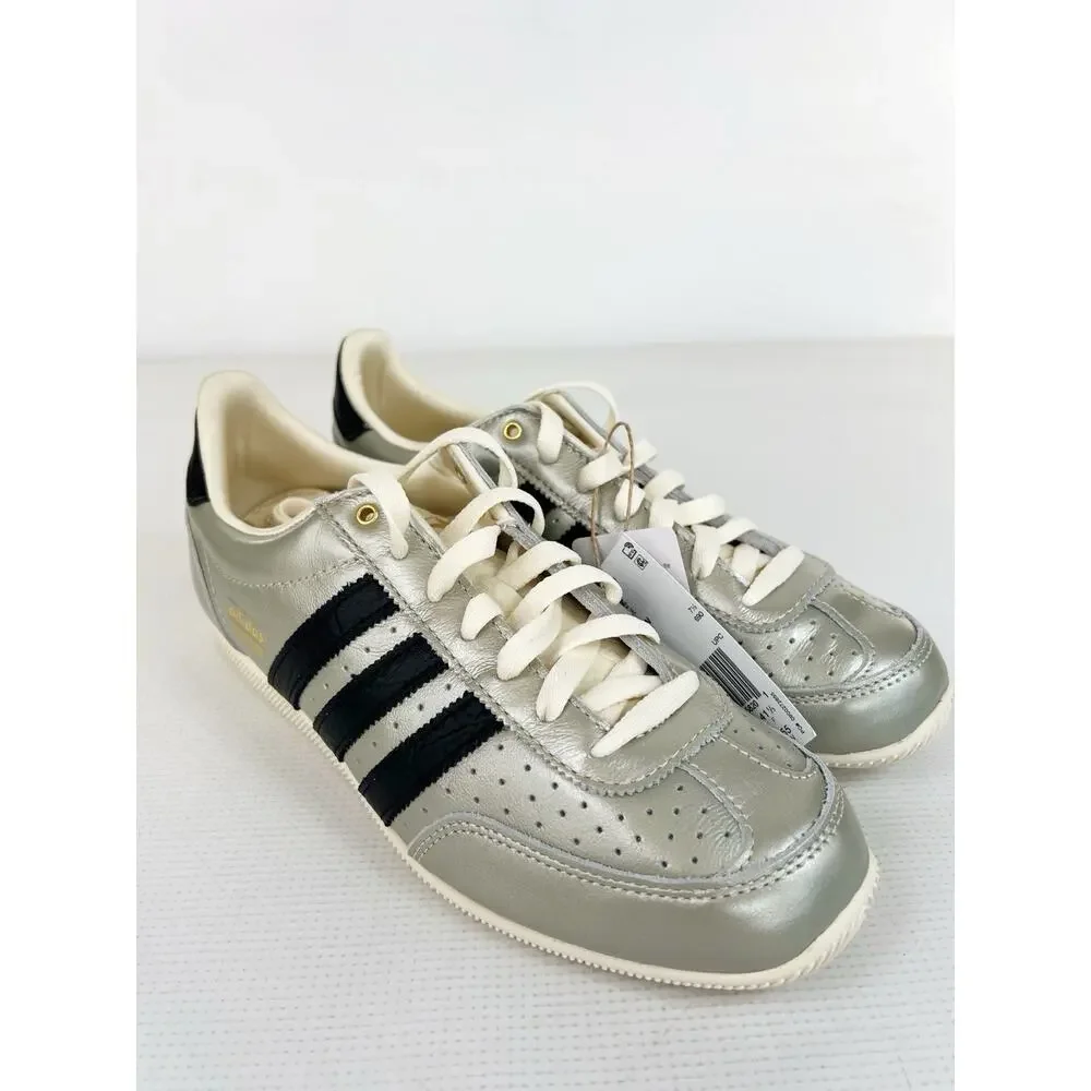 adidas Japan Shoes Sneakers Alumina Silver Black Cream Leather Women 9 READ